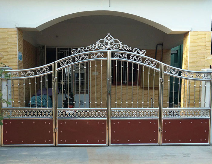 cổng inox cổ điển